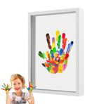Bebek El İzi ve Ayak İzi Kiti, Aile El İzi Kiti | El Baskı Aile Kiti | Şeffaf Fotoğraf Çerçevesi Ev Masası Süsleme Ebeveynler için Yeni Ebeveyn İçin Asılabilir Kreş