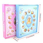Bebek Fotoğraf Albümü / 10x15 / 240 lık/Mavi/Pembe Renk Seçenekli (1 Adet) (Mavi)