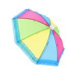 Bebek Gökkuşağı Şemsiye Renkli şemsiye Renkli oyuncak şemsiye Kız çocuk oyuncakları Şemsiye seti Şemsiye dekorasyonu mikro sahne şemsiyesi minyatür oyuncak ev dekoru kumaş DEARMAMY