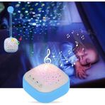 Bebek Için Müzikli Gece Lambası ve Projeksiyon Yıldız Yansıtıcı - Seçenek 1
