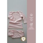 Bebek Ikili Ev Giyim - Pijama Takımı Bebek Pijaması Bebek Takımı Bebek Alt Üst Takım - Somon
