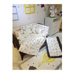 bebek iklimi 70x110 Park Beşiklere 10 Parça Bebek Uyku Seti - Kahverengi Ay Yıldız Desen (BEŞİK HARİÇ)