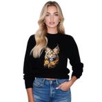 Bebek Kaplan Unisex Sweatshirt (50, Siyah, 2XL)