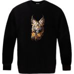 Bebek Kaplan Unisex Sweatshirt - Siyah - 2XL