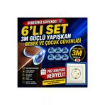 Bebek KOSE-06 3M Yapışkanlı Şeffaf Köşe Koruyucu 6'lı Set Çocuk Masa Sehpa Kenar Koruma Aparatı