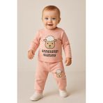 Bebek Kuzucuk Baskılı Ikili Takım - Annesinin Kuzusu - 12 – 18 AY - Pembe