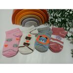 Bebek Meselesi 4'lü Recycle Tual Desen Kız Çocuk Patik Çorap - 3 - 4 Yaş - Karışık