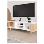 BebeK on For Weltwood Tokyo Tv Ünitesi Mdf, Kayın Cilalı Çıta, Bohem Stil, Modern, Dayanıklı Ve Şık Tv Sehpası.