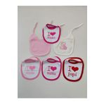 Bebek Önlüğü Çıtçıtlı Bebek Salya Önlük Ağız Mendili Mama Önlüğü 6'lı set
