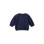 Bebek Önü Kulak Detaylı Omzu Düğmeli Bisiklet Yaka Sweatshirt