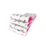 Bebek Özel Bebek Çocuk Beşik Kenar Koruma 90x190 Montessori (4 Parça) Pembe Ay Bulut Yıldızlı