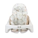 Bebek Özel Bebek/Çocuk Mama Sandalyesi Minderi (Kahverengi Gökkuşağı/Kahverengili)