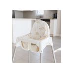 Bebek Özel Ikea Antılop Mama Sandalyesi İçin Destek Minderi, Kahverengi Gökkuşağı Desenli, Kılıf + İç Minder