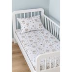 Bebek Özel Pamuklu Bebek Çocuk Lastikli Çarşaf Ve Yastık Kılıfı 120x200 Kuzular
