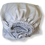 Bebek Özel Pamuklu Bebek ve Çocuk Lastikli Çarşaf Düz Gri 90X190 - 90 x 190 cm - Renkli