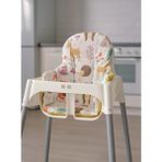 Bebek Özel Portatif Bebek/Çocuk Mama Sandalyesi Minderi Orman Desenli ve Sarı Yıldızlı Akrilik Konfor