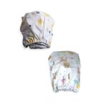 Bebek Özel%100 Pamuklu Çocuk Lastikli Çarşaf 90x140 (2 Adet) Sarı Ay Yıldızlı Ve Karaca