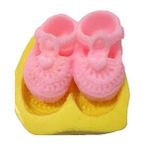 Bebek Patiği Şeklinde Silikon Pasta ve Seker Hamuru Kalibi 8,5x7,5x3 cm
