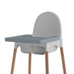 Bebek silikon mat, IKEA mama sandalyesi ile uyumlu | Aksesuar masa seti Antilop mama sandalyeleri için | Babysteps silikon astar su geçirmez ve kaymaz çocuklar için (Ether)