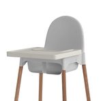 Bebek silikon mat, IKEA mama sandalyesi ile uyumlu | Aksesuar masa seti Antilop mama sandalyeleri için | Babysteps silikon astar su geçirmez ve kaymaz çocuklar için (Fildişi)