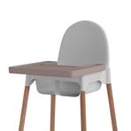 Bebek silikon mat, IKEA mama sandalyesi ile uyumlu | Aksesuar masa seti Antilop mama sandalyeleri için | Babysteps silikon astar su geçirmez ve kaymaz çocuklar için (Sephia Rose)