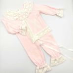 Bebek Star Laura Şapkalı Pembe Mevlüt Kız Bebek Tulumu %100 Cotton - 0 - 3 Ay - Açık Pembe