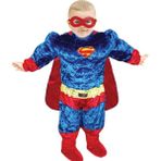 Bebek Superman Kostümü Kaslı - Renkli - 1,5 - 2 Yaş