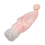 Bebek Uzun Kıvırcık Peruk, Bebek Stil Peruk Suç Yok Yüksek Sıcaklık İpek Pembe Beyaz Gradyan 25 Cm Uzunluk 1 M Genişlik Yumuşak Ve saç Modeli Modifikasyonu Için Narin (Roma kıvırcık)