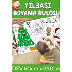 Bebek ve Çocuk Yılbaşı Hediyesi Dev Boy Kreş Çocuk Aktivite ve Boyama Kağıdı