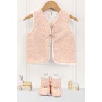 Bebek Yelek & Patik 6-12 Ay Leila Pembe