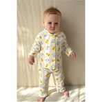 Bebek Yenidogan Çocuk Kiz Erkek Pamuklu Oyali Pijama Takımı Hediyelik - Beyaz - 1 Yaş