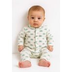 Bebek Yenidogan Çocuk Kiz Erkek Pamuklu Oyali Pijama Takımı Hediyelik - Yeşil - 1 Yaş