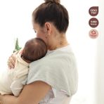 Bebekevi Oeko-Tex® %100 Pamuk Müslin Bebek Omuz Örtüsü – Emzirme Omuz Örtüsü - Yeşil