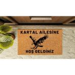 bebekokusu Kapı Önü Paspası Kişiye Özel Yazı Yazılır Koko Model Kartal Aile PK-1559 - 40 x 70 cm - Hasır