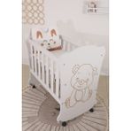 Bebekonfor Anne Yanı 50X90 Sweetbear Beşik 0-2 Yaş (Yatak ve Yastık Dahildir) - Beyaz