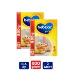 Bebelac 1 Bebek Sütü 0-6 Ay 800 gr 2 Adet 106354-2-2