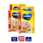Bebelac 1 Bebek Sütü 0-6 Ay 800 gr 4 Adet 106354-4-3