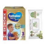 Bebelac Gold 3 Bebek Devam Sütü 800 gr + Baby Turco 60 lı Islak Mendil Hediyeli