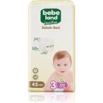 Bebeland Sensitive Bebek Bezi Midi 3 Numara 45'li - 3 Beden, Midi, 46'lı