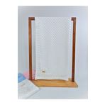 Bebella Ekru Nohut Kız / Erkek Bebek Battaniyesi & Kundağı Çift Katlı %100 Pamuklu Çok Amaçlı Örtü 90x85cm