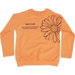 Bebelop Daisy Baskılı Bisiklet Yaka Sweatshirt - Turuncu - 3 Yaş