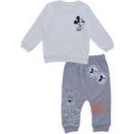 Bebelop Erkek Bebek Disney Mod Mickey Mouse Alt Üst 2'Li Eşofman Takım - 9 Ay - Gri