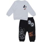Bebelop Erkek Bebek Disney Mod Mickey Mouse Alt Üst 2'Li Eşofman Takım - 9 Ay - Siyah