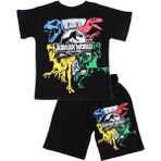 Bebelop Jurassic World Baskılı T-Shirt Şort Takım - 12 Yaş - Siyah