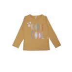 Bebelop Kız Çocuk Kind Cool Yazı Baskılı Çiçekli Kız Sweat Uzun Kol SARI 9 YAŞ