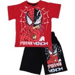 Bebelop Spider-Man Baskılı T-Shirt Şort Takım - 12 Yaş - Kırmızı