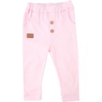 Bebelop Unisex Bebek Bel Lastikli Cepli Tek Alt Eşofman Altı Penye - Pembe - 6 Ay