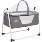 Bebelow Sobee Portatif Kurulumlu Lüks Sallanır Bebek Beşik - 45 x 85 cm - Gri
