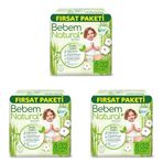 Bebem Natural 6 Beden Xlarge Fırsat Paketi Bebek Bezi (1 x 32 Adet) (3 paketi)