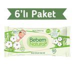 Bebem Natural 6x90'lı Islak Havlu Mendil